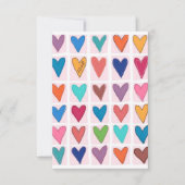 Veel harten bedankkaart (Voorkant)