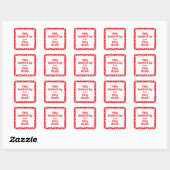 Veel harten Classroom Valentijnsdag Vierkante Sticker (Vel)