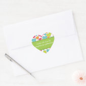 Veel harten gemaakt met liefde door Sticker (Envelop)