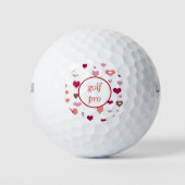 Veel harten Golf Pro Golfballen (Voorkant)