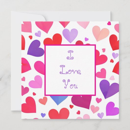 Veel harten kaart (Voorkant)