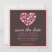 Veel harten Liefde Bewaar de datum aankondiging (Voorkant)