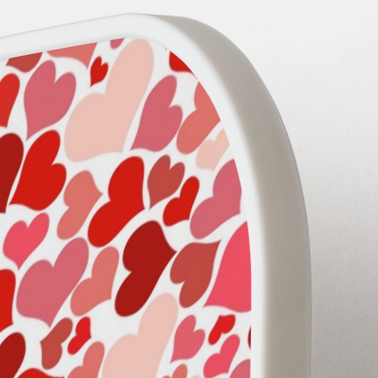 Veel harten pickleball paddle (Links Detail)