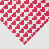 "Veel harten" Tissuepapier (Detail)