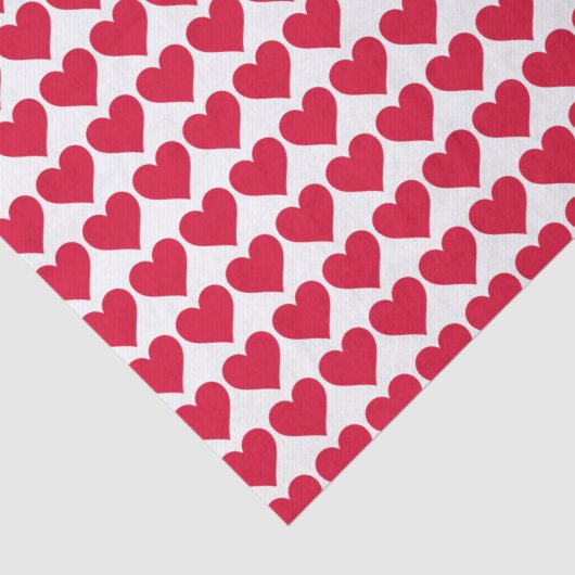 "Veel harten" Tissuepapier (Detail)