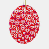 Veel harten Valentijnsdag Ornament (Rechts)