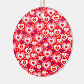 Veel harten Valentijnsdag Ornament (Links)