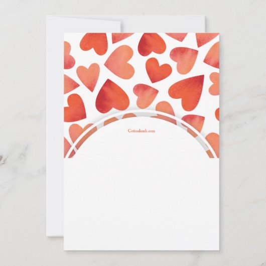 Veel Harten Valentijnsdag Uitnodigingen (Achterkant)