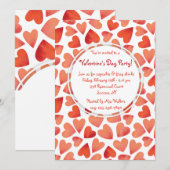 Veel Harten Valentijnsdag Uitnodigingen (Voorkant / Achterkant)