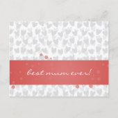 Veel harten voor beste moeder ooit briefkaart (Voorkant)