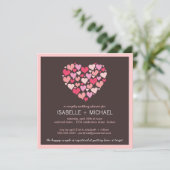 Veel hartenparen Wedding Shower-uitnodiging Kaart (Staand voorkant)