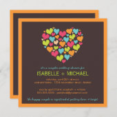 Veel hartenparen Wedding Shower-uitnodiging Kaart (Voorkant / Achterkant)