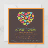 Veel hartenparen Wedding Shower-uitnodiging Kaart (Voorkant)