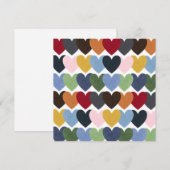 Veel Hearts Valentijn Designer Square Note Kaart (Voorkant / Achterkant)
