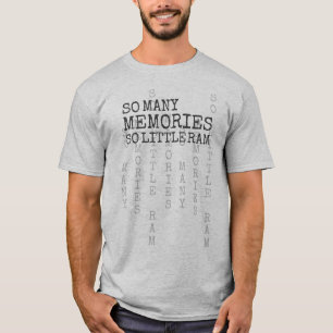 Veel herinneringen Kleine Ram Computer T-shirt