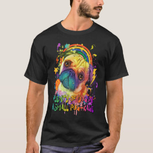 Veel Hond in een Kleine Pugpakket Dieren Punt Humo T-shirt