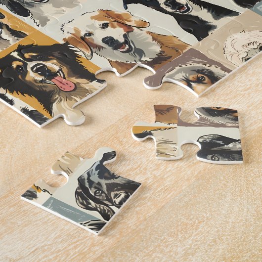 Veel honden legpuzzel (Zijkant)