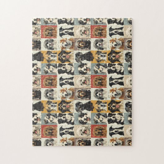 Veel honden legpuzzel (Verticaal)