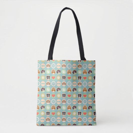 Veel honden tote bag (Voorkant)