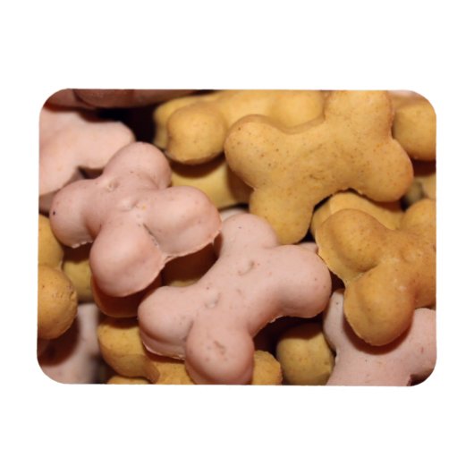 Veel hondenbrokken, biscuits, botten magneet (Horizontaal)
