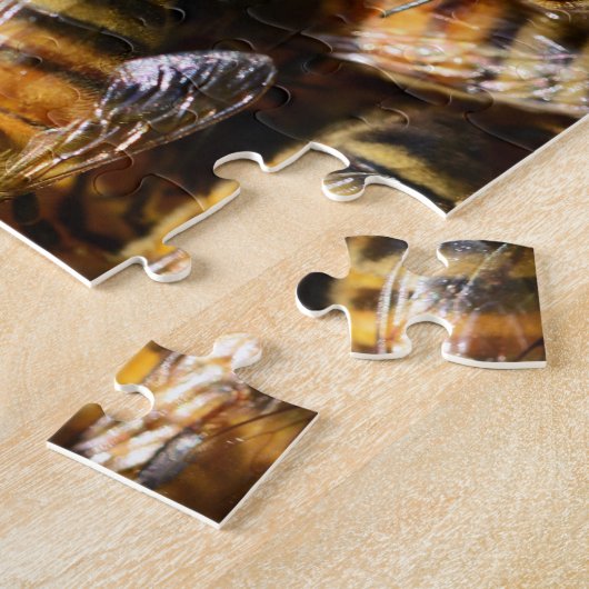 Veel honingbijen legpuzzel (Zijkant)