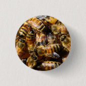 Veel honingbijen ronde button 3,2 cm (Voorkant)