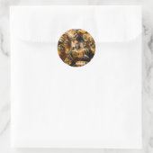 Veel honingbijen ronde sticker (Tas)