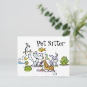 Veel huisdieren briefkaart (Staand voorkant)