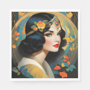 Veel  illustraties van sprookjes zijn te vinden in servet