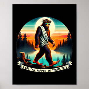 Veel Kan Gebeuren In Drie Dagen Vintage Pasen Bigf Poster