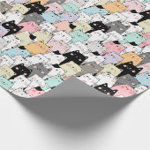 Veel kat inpakpapier (Hoek)