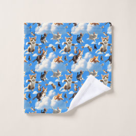 Veel katten bad handdoek