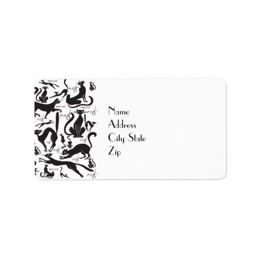 Veel katten etiket (Voorkant)