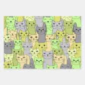 Veel katten inpakpapier vel (Voorkant 3)