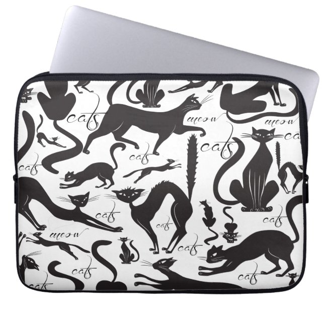Veel katten laptop sleeve (Voorkant)