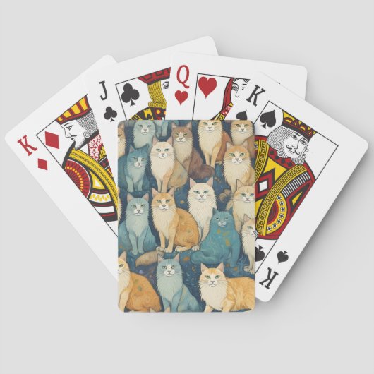 Veel katten pokerkaarten (Achterkant)
