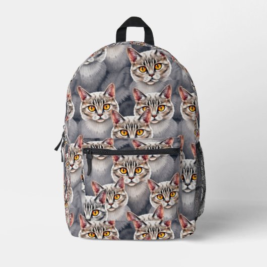 Veel katten printen gesneden naaizak bedrukte rugzak (Voorkant)