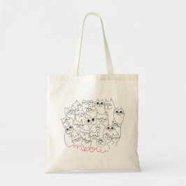 Veel katten tote bag