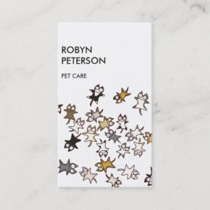 Veel katten visitekaartje