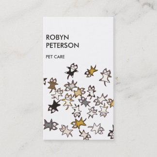 Veel katten visitekaartje