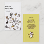 Veel katten visitekaartje (Voorkant / Achterkant)