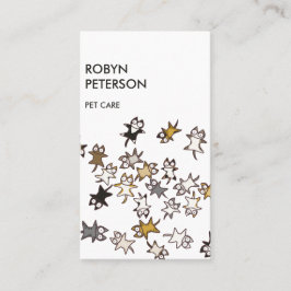 Veel katten visitekaartje