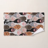 Veel kattepoten bad handdoek (Handdoek)