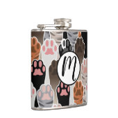 Veel kattepoten heupfles (Rechts)