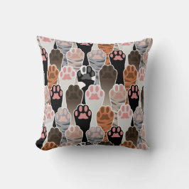 Veel kattepoten kussen