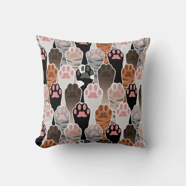 Veel kattepoten kussen (Voorkant)