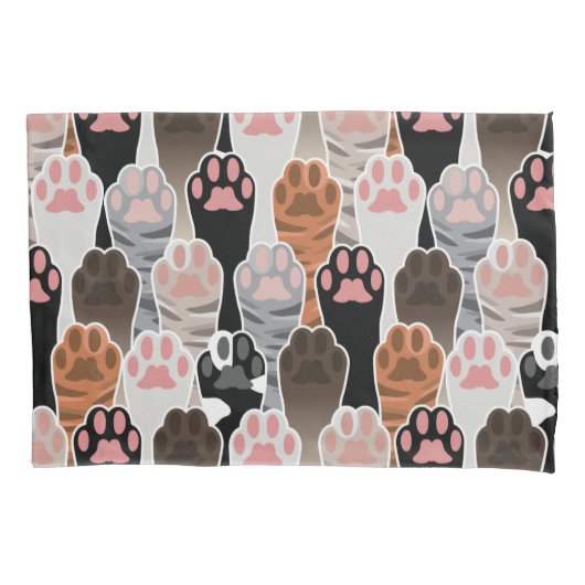 Veel kattepoten kussensloop (Voorkant)