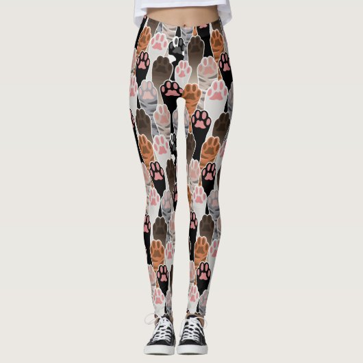 Veel kattepoten leggings (Voorkant)