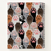 Veel kattepoten notitieboek (Achterkant)