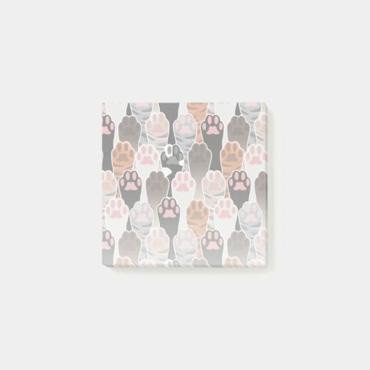 Veel kattepoten post-it® notes (Voorkant)